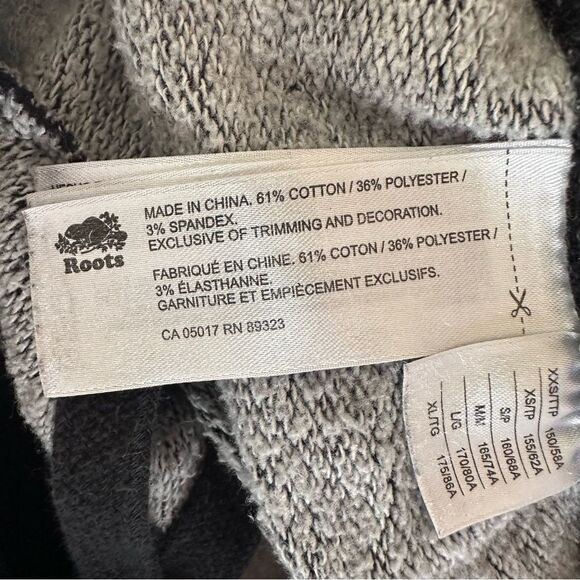 Roots Joggers Sweatpants Charcoal Gray Women’s Size XS Slim - Picture 8 of 9